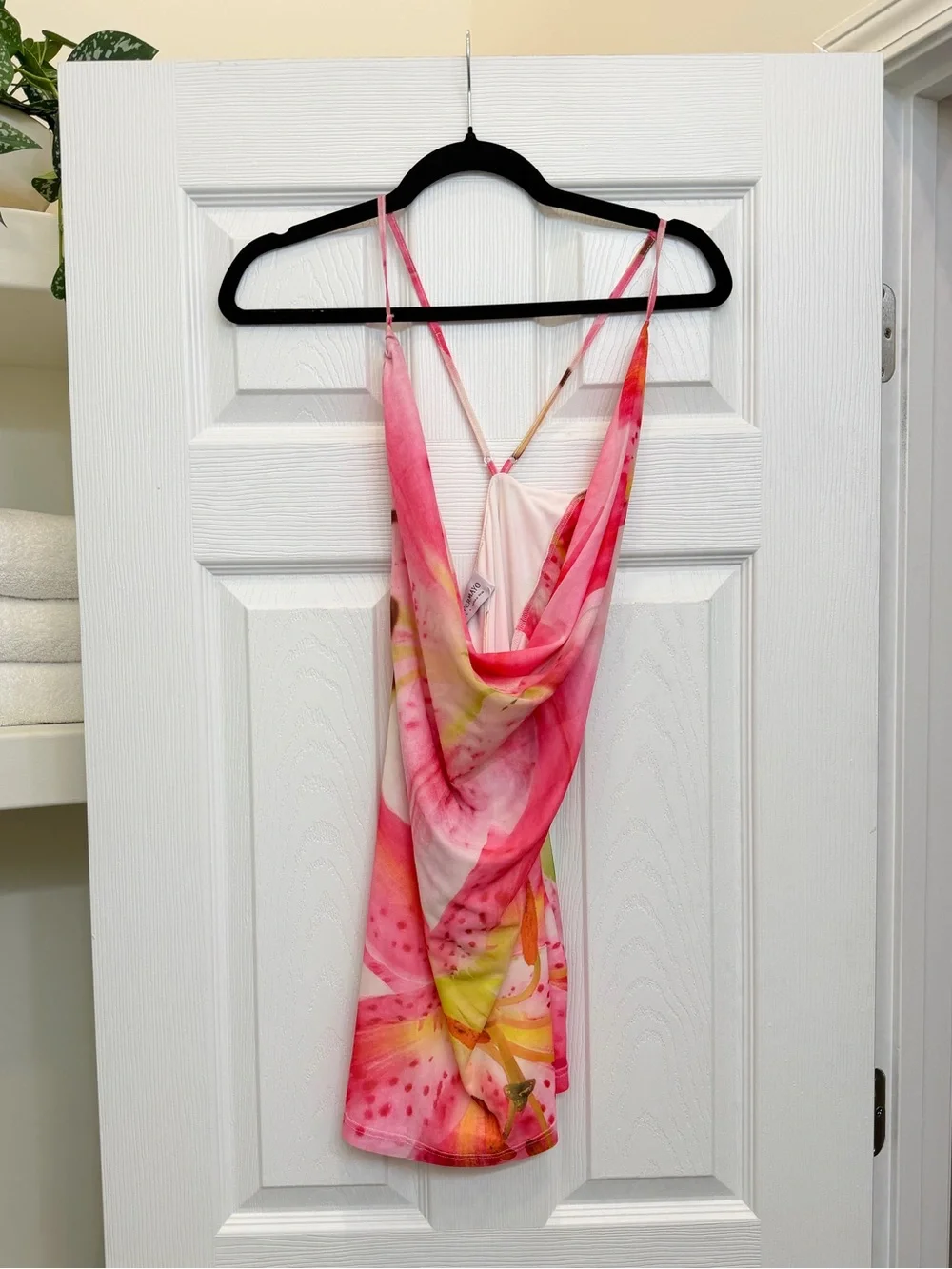 Peppermayo Pink & White Floral Mini Dress